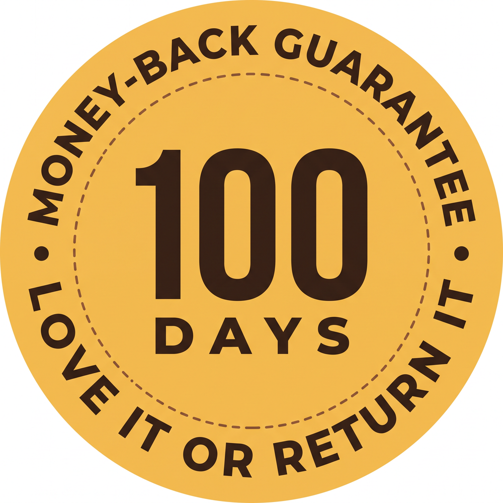 100 days money-back guarantee seal